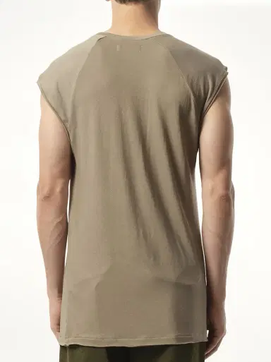 Entire Studios Long Tank Top in Shamrock Brown | Thumbnail 6 Entire Studios Long Tank Top in Shamrock Brown | Thumbnail 6