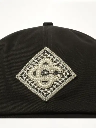 Casablanca Pearl Diamond CC Patch Cap | Thumbnail 2 Casablanca Pearl Diamond CC Patch Cap | Thumbnail 2