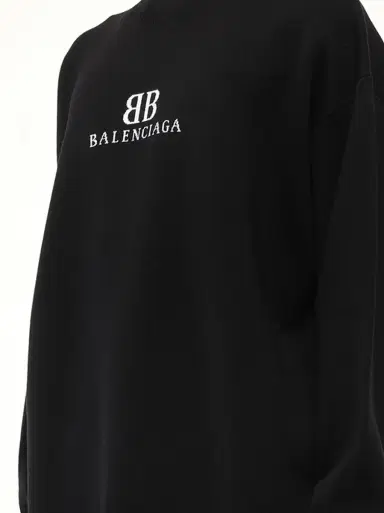 Balenciaga Crewneck Sweater in Black/white | Thumbnail 2 Balenciaga Crewneck Sweater in Black/white | Thumbnail 2