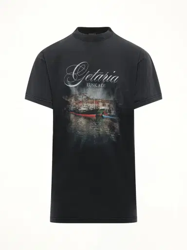 Balenciaga Getaria Oversized T-shirt in Faded | Thumbnail 3