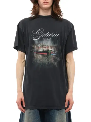 Balenciaga Getaria Oversized T-shirt in Faded | Thumbnail 1
