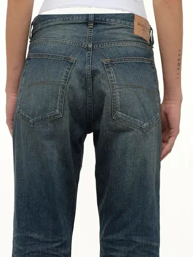 Balenciaga Straight Fit Denim Pants in Whiskers Blue | Thumbnail 2