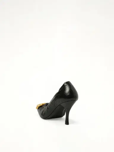 Balenciaga Monaco Pump BB H90 in Black/gold | Thumbnail 2 Balenciaga Monaco Pump BB H90 in Black/gold | Thumbnail 2
