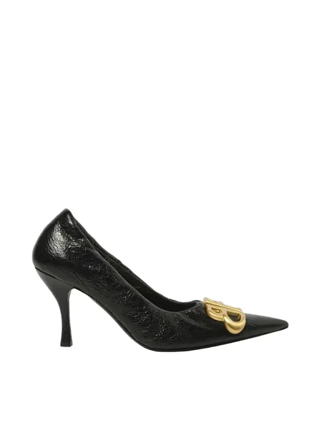 Balenciaga Monaco Pump BB H90 in Black/gold