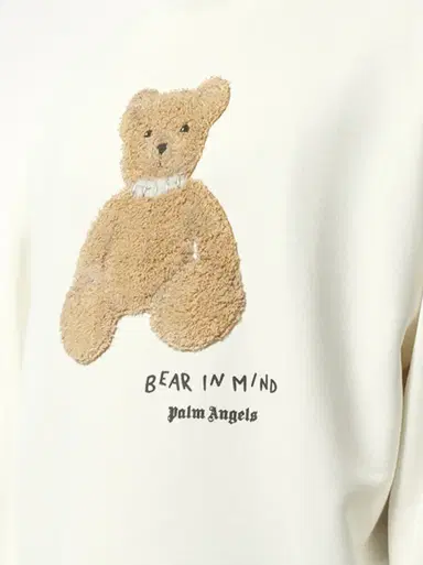 Palm Angels Bear in Mind Crewneck Sweatshirt Off White/brown White | Thumbnail 2 Palm Angels Bear in Mind Crewneck Sweatshirt Off White/brown White | Thumbnail 2