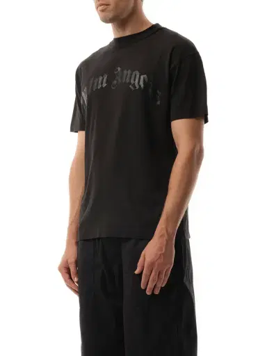 Palm Angels Curved Logo Regular T-shirt | Thumbnail 5