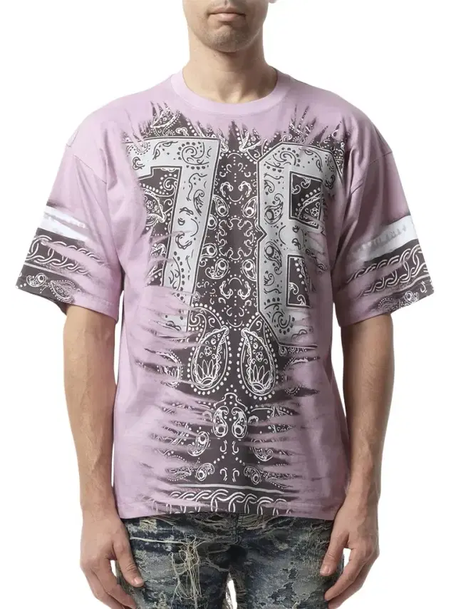 Diesel Bandana Print T-shirt in Black/white Black