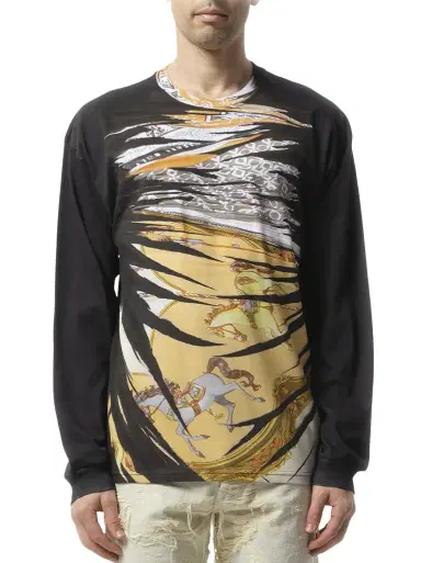 Diesel Collage Print Long Sleeve T-shirt | Thumbnail 1 Diesel Collage Print Long Sleeve T-shirt | Thumbnail 1