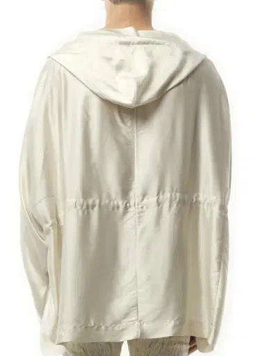 Rick Owens Hooded Tunic in Dinge White | Thumbnail 6