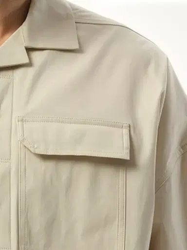 Rick Owens Magnum Tommy Shirt in Dinge White | Thumbnail 2 Rick Owens Magnum Tommy Shirt in Dinge White | Thumbnail 2