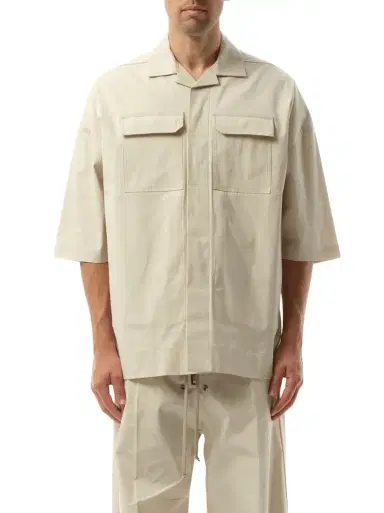 Rick Owens Magnum Tommy Shirt in Dinge White | Thumbnail 1 Rick Owens Magnum Tommy Shirt in Dinge White | Thumbnail 1