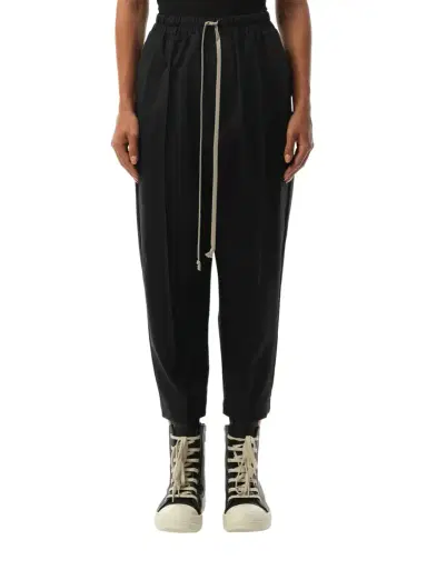Rick Owens Drawstring Astaires Cropped Pants | Thumbnail 1 Rick Owens Drawstring Astaires Cropped Pants | Thumbnail 1