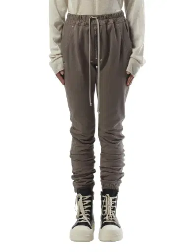 Rick Owens Bela Joggers in Dust Brown | Thumbnail 1 Rick Owens Bela Joggers in Dust Brown | Thumbnail 1