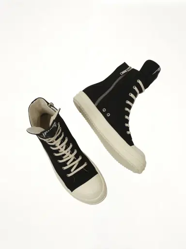 RICK OWENS DRKSHDW Hollywood Sneaks in Black/milk Black | Thumbnail 4