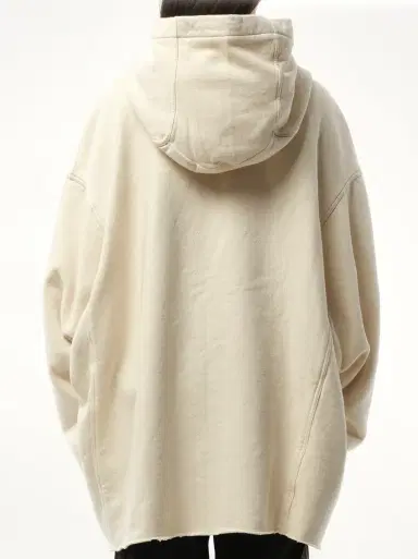 RICK OWENS DRKSHDW Hollywood Peter Hoodie in Natural/pearl Natural | Thumbnail 6 RICK OWENS DRKSHDW Hollywood Peter Hoodie in Natural/pearl Natural | Thumbnail 6