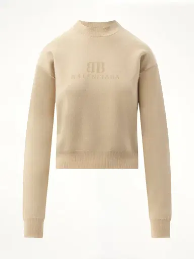 Balenciaga Cropped Sweater | Thumbnail 3 Balenciaga Cropped Sweater | Thumbnail 3