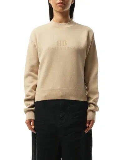 Balenciaga Cropped Sweater | Thumbnail 1 Balenciaga Cropped Sweater | Thumbnail 1