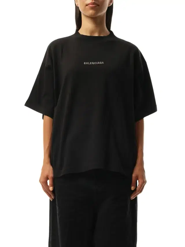 Balenciaga Paris Strass Cropped T-shirt