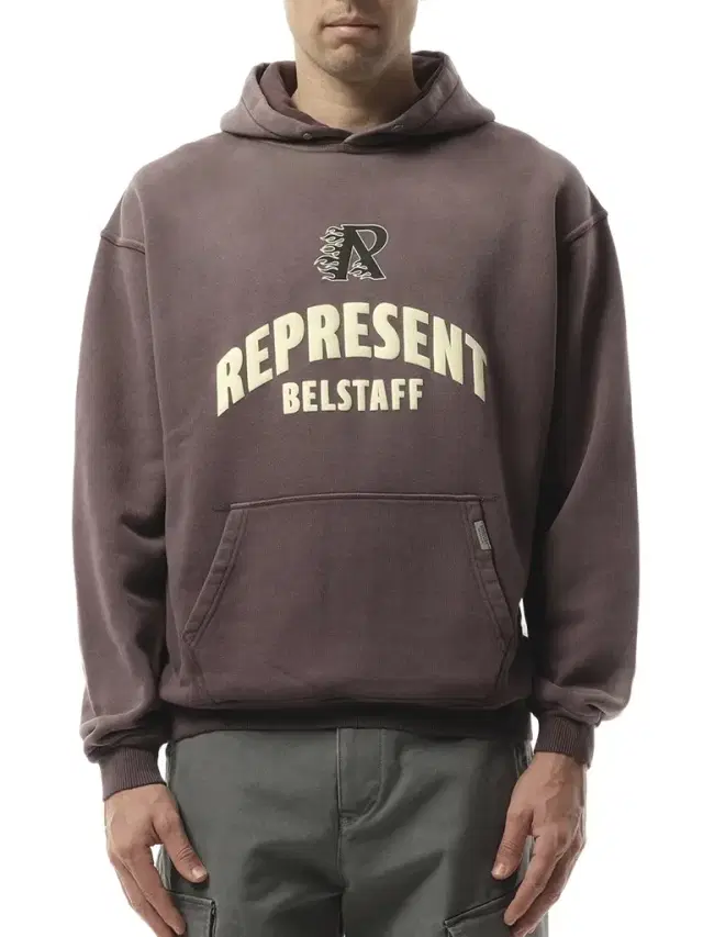 Represent Represent X Belstaff Flame Phoenix Hoodie in Plum Purple