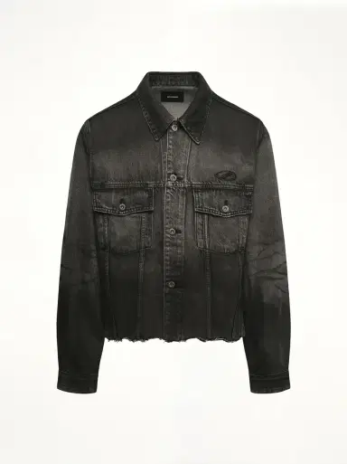 We11Done Dark-spray Detail Denim Jacket | Thumbnail 3