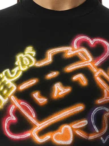 DOUBLET Japanese Fan-service Neon Paint T-shirt | Thumbnail 2