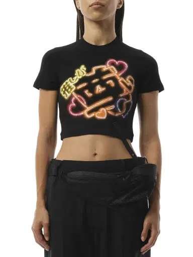 DOUBLET Japanese Fan-service Neon Paint T-shirt | Thumbnail 1