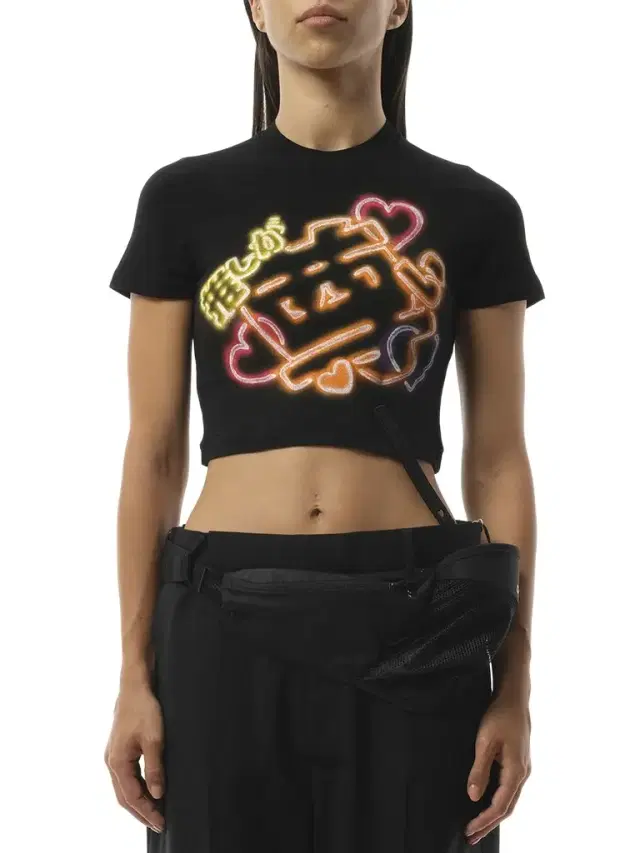 DOUBLET Japanese Fan-service Neon Paint T-shirt