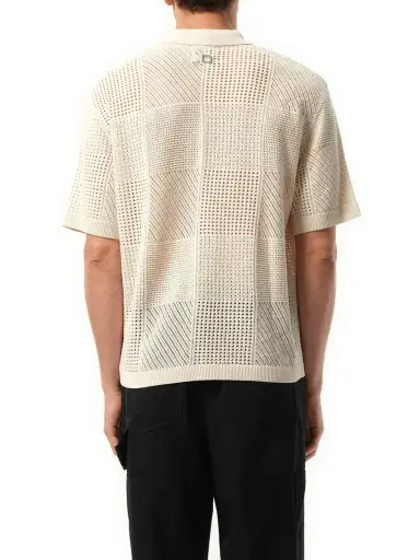 WOOYOUNGMI Crochet Shirt in Ivory White | Thumbnail 6 WOOYOUNGMI Crochet Shirt in Ivory White | Thumbnail 6