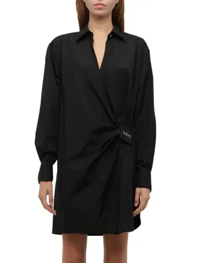Loewe Draped Shirt Dress | Thumbnail 1 Loewe Draped Shirt Dress | Thumbnail 1