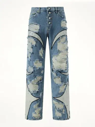THUG CLUB TC Leather Washing Denim Pants War Ver | Thumbnail 3 THUG CLUB TC Leather Washing Denim Pants War Ver | Thumbnail 3