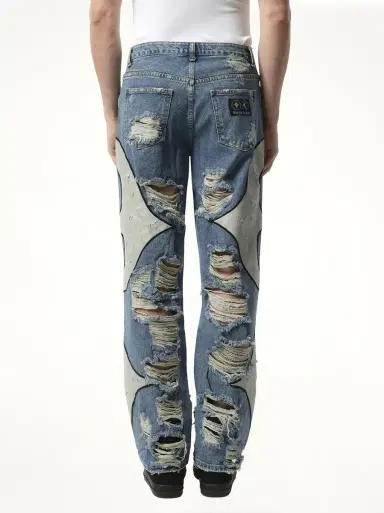 THUG CLUB TC Leather Washing Denim Pants War Ver | Thumbnail 6 THUG CLUB TC Leather Washing Denim Pants War Ver | Thumbnail 6