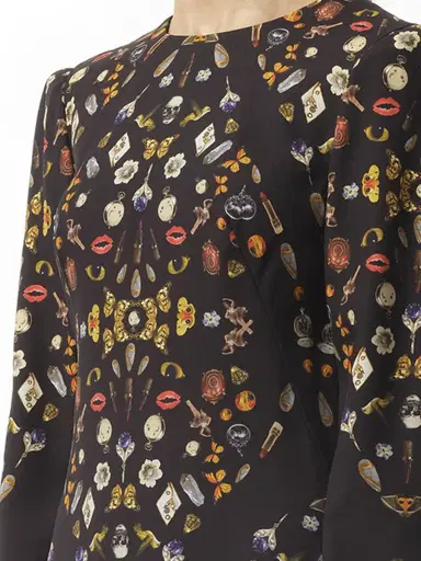 Alexander McQueen Obsession Print Dress | Thumbnail 2 Alexander McQueen Obsession Print Dress | Thumbnail 2
