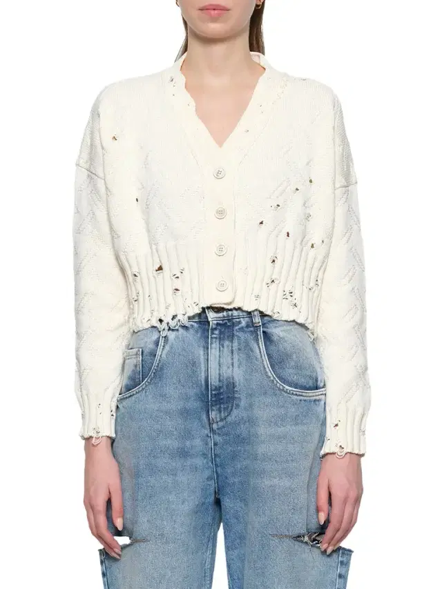 Marni Jacquard Dishevelled Cardigan