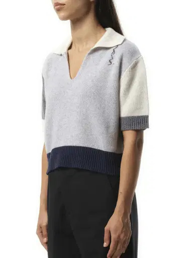 Marni V Neck Boxy Sweater in | Thumbnail 5 Marni V Neck Boxy Sweater in | Thumbnail 5