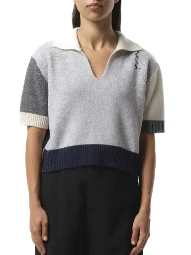 Marni V Neck Boxy Sweater in | Thumbnail 1 Marni V Neck Boxy Sweater in | Thumbnail 1