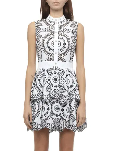 Alexander McQueen Broderie Anglais Dress | Thumbnail 1 Alexander McQueen Broderie Anglais Dress | Thumbnail 1