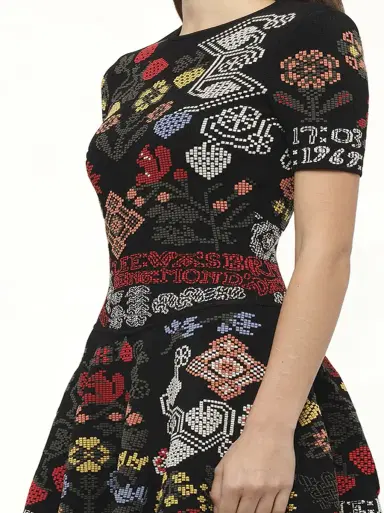 Alexander McQueen Knit Dress in Multi Multicolour | Thumbnail 2 Alexander McQueen Knit Dress in Multi Multicolour | Thumbnail 2
