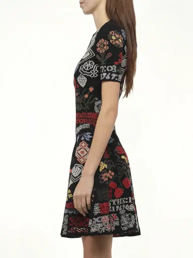 Alexander McQueen Knit Dress in Multi Multicolour | Thumbnail 5 Alexander McQueen Knit Dress in Multi Multicolour | Thumbnail 5