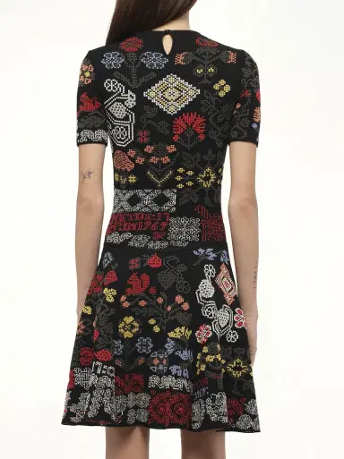 Alexander McQueen Knit Dress in Multi Multicolour | Thumbnail 6 Alexander McQueen Knit Dress in Multi Multicolour | Thumbnail 6
