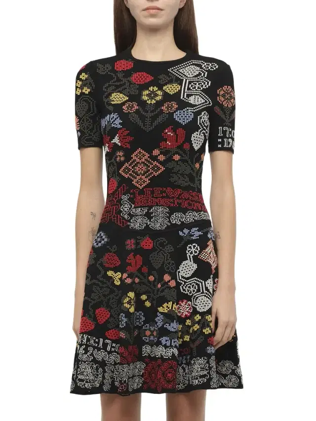 Alexander McQueen Knit Dress in Multi Multicolour