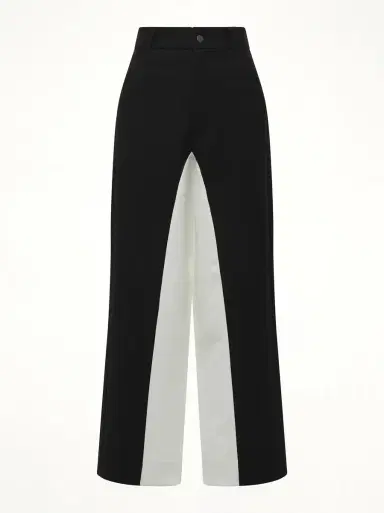 FAX COPY EXPRESS Black & White Stitched Suit Pants in | Thumbnail 3 FAX COPY EXPRESS Black & White Stitched Suit Pants in | Thumbnail 3