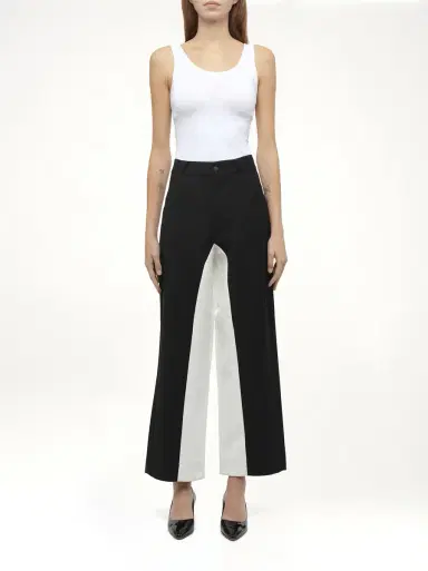 FAX COPY EXPRESS Black & White Stitched Suit Pants in | Thumbnail 7 FAX COPY EXPRESS Black & White Stitched Suit Pants in | Thumbnail 7