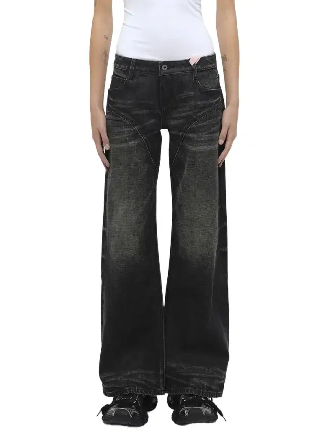 FAX COPY EXPRESS Dirty Wash Straight Jeans