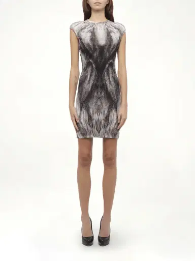 Alexander McQueen Dress in Black/white Black | Thumbnail 4 Alexander McQueen Dress in Black/white Black | Thumbnail 4