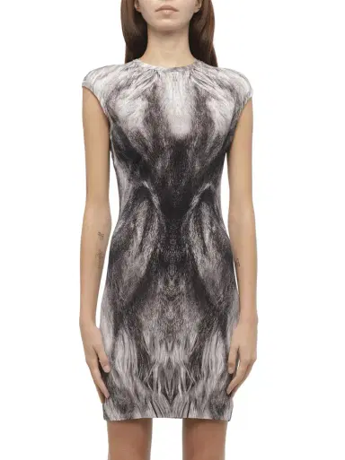 Alexander McQueen Dress in Black/white Black | Thumbnail 1 Alexander McQueen Dress in Black/white Black | Thumbnail 1