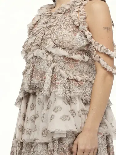 Alexander McQueen Floral Dress | Thumbnail 2 Alexander McQueen Floral Dress | Thumbnail 2