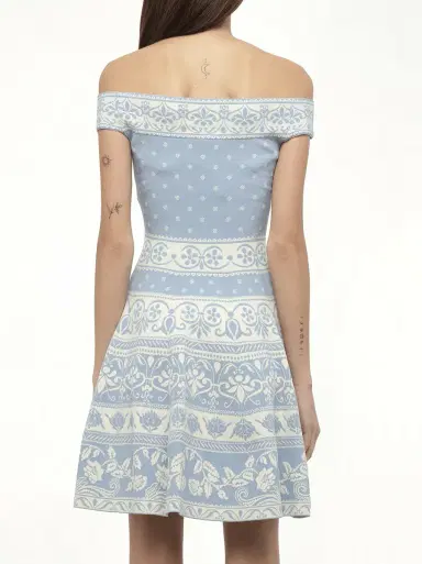 Alexander McQueen Floral Jacq Dress | Thumbnail 5