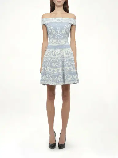 Alexander McQueen Floral Jacq Dress | Thumbnail 6