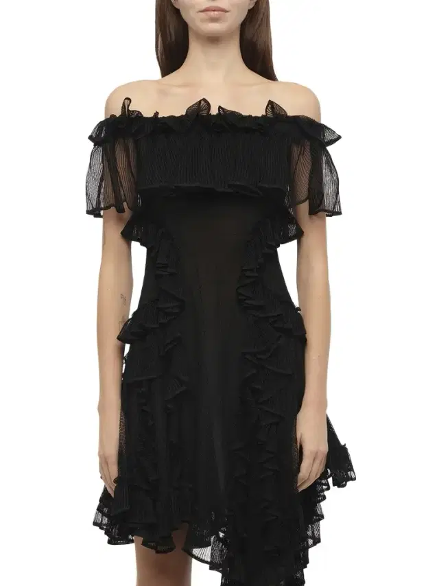 Alexander McQueen Off Shoulder Dress