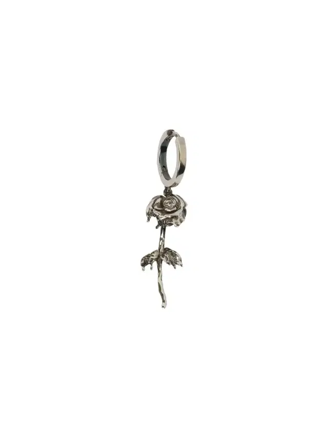 Alexander McQueen Rose Hoop Earring